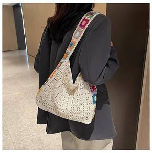 <span class=keywords><strong>Bolso</strong></span> de Playa de Verano Tejido a <span class=keywords><strong>Crochet</strong></span>, al por Mayor y al Detal, Estético, Ligero, Duradero, para Fiestas, Compras, Citas, Estilo <span class=keywords><strong>Hippie</strong></span> - Product Image 4