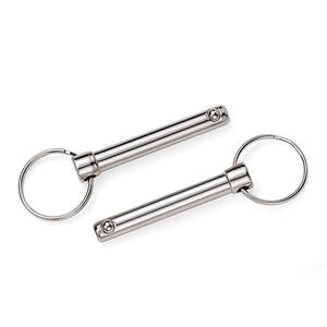 Haute résistance 304 316 acier inoxydable personnalisé métrique et pouces poignée d'anneau de traction à dégagement rapide verrouillage à billes ensemble de goupilles de collier - Product Image 5