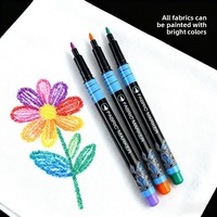 Marqueurs d'art textile DIY 40 couleurs Séchage rapide Imperméable Stylo permanent pour enfants Graffiti sur chaussures T-shirts Sacs en toile