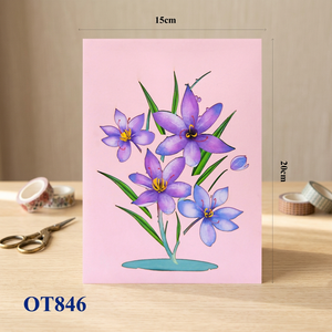 Saffron Garden Handmade Pop up Car Paper Flower Theme Crafts Gifts Vietnamese Hanoi Made Wedding Decor - Product Image 4