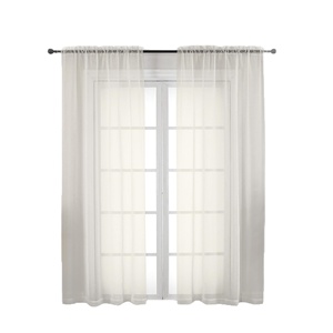 <span class=keywords><strong>Rideau</strong></span> en tulle uni moderne avec cache-tringle transparent pour chambre, cuisine, salon <span class=keywords><strong>et</strong></span> fenêtre de cour - Product Image 5