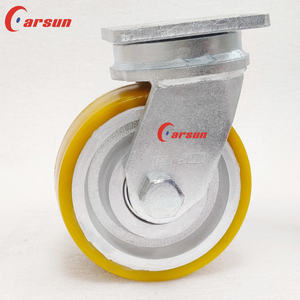Rueda Giratoria de Poliuretano con Núcleo de Acero Reforzado de 6 Pulgadas, Ultra Resistente, Galvanizada, de Funcionamiento Silencioso - Product Image 4