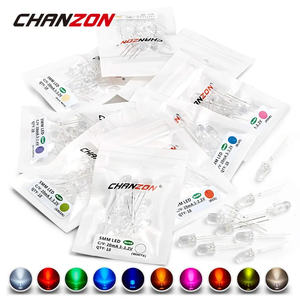 Kit de diodes LED 5mm émettant de la lumière blanc chaud rouge bleu vert UV Orange <span class=keywords><strong>jaune</strong></span> rose ensemble 5mm 2V 3V assortiment Super Ultra lumineux - Product Image 5