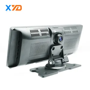 Tela inteligente hd 10.26 "com controle de videogame, dashcam 2k 1440p, lente dupla, sistema de áudio, reprodutor mp5