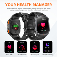 Reloj Inteligente Deportivo CR066 para Exteriores, Pantalla de 2.02 Pulgadas, Llamadas Bluetooth, Resistente al Agua 3 ATM, Batería Grande de 400 mAh, Linterna