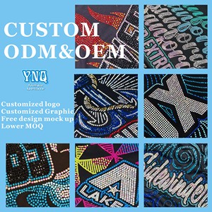 Transferencias de Diamantes de Imitación Termoadhesivas Personalizadas para Animadoras, Diseños de Diamantes de Imitación con Logotipo de Animadoras para Sujetadores Deportivos, Precio Económico - Product Image 3