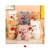 Oursons en peluche « Je t'aime » en gros, jouets en peluche doux et rembourrés, animaux en peluche avec poupées d'amour pour petite amie, cadeau « Je t'aime »