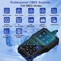Herramienta de diagnóstico OBD2 YM519, lector de código de coche multilingüe con Cables de Audio y vídeo, comprobación del sistema del motor, escáner de fallas, probador de batería