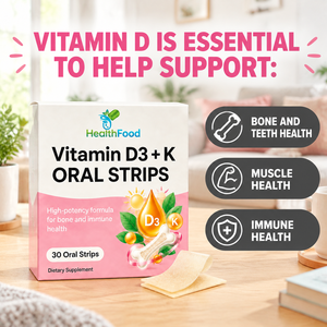 Bandes buccales OEM ODM de Vitamine D3 + K, Vitamine K2 à base de glucides totaux pour la santé des os et des dents - Product Image 3