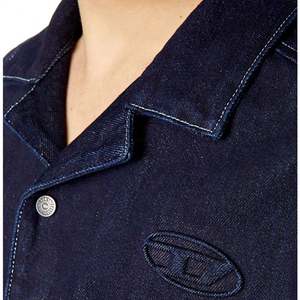 เสื้อยีนส์สำหรับผู้ชายแขนสั้นลำลองระบายอากาศกันรอยยับออกแบบได้ตามต้องการ - Product Image 5