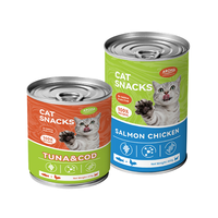 Friandises pour chats de qualité supérieure avec logo personnalisé, nourriture humide crémeuse à la viande de lapin, soutien nutritionnel pour la santé des articulations, sans [ingrédients].