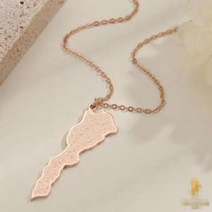 Collar con Colgante <span class=keywords><strong>de</strong></span> <span class=keywords><strong>Mapa</strong></span> <span class=keywords><strong>de</strong></span> <span class=keywords><strong>Marruecos</strong></span> <span class=keywords><strong>de</strong></span> Inspire Jewelry con Verso Árabe Famoso, Joyería <span class=keywords><strong>de</strong></span> Alta Calidad, Acero Inoxidable Chapado en Oro, Islam - Product Image 4