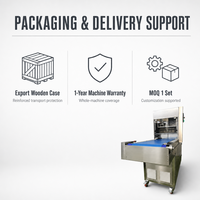 Machine à snacks électrique à ultrasons Wanlisonic en acier inoxydable avec écran tactile, haute sécurité pour couper gâteaux, pains et aliments variés