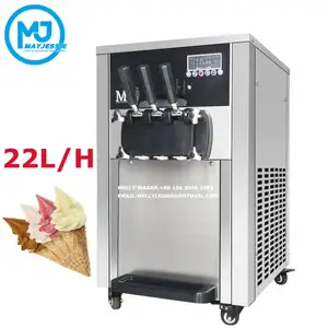 MJ 3 tatlar amerikan yumuşak tam otomatik yapma koni dondurma üreticileri dondurma makinesi ile hava pompası