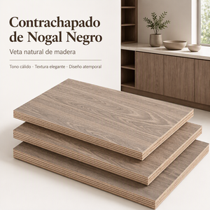 Rekonstituiertes Walnuss-Furniersperrholz Gleichmäßige Maserung Fehlerfrei Inneneinrichtung Schrankplatten Großhandel Walnuss-Sperrholz - Product Image 2