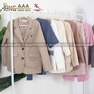 เสื้อเบลเซอร์ยาวสไตล์วินเทจสำหรับผู้หญิง ขายส่ง ผ้าโพลีเอสเตอร์ ของมือ<span class=keywords><strong>สอง</strong></span> กระดุมแถวเดียว สไตล์เรโทร เหมาะสำหรับใส่ทำงานในออฟฟิศหรือลำลอง - Product Image 3