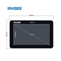 Monitor Layar Sentuh Kapasitif Industri 7 8 10.1 15.6 Inci Bezel Depan Paduan Aluminium Terpasang VESA Wall Mount VGA HDMI USB