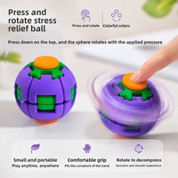 Juguete Antiestrés de Plástico para la Oficina, Spinner de Dedo de Plástico Colorido con Inyección de Plástico, Venta al por Mayor