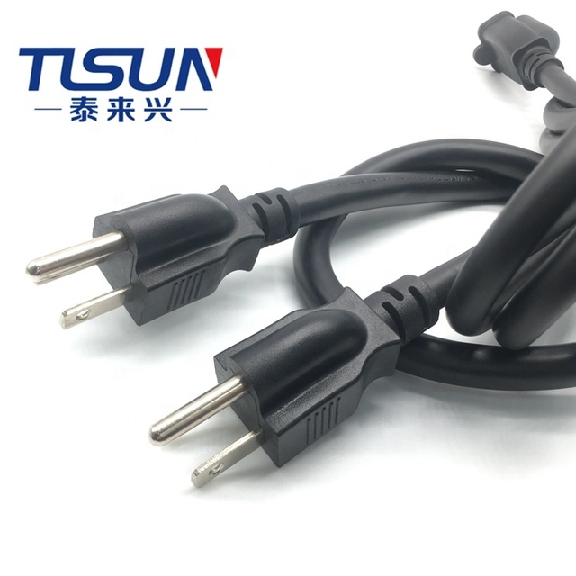 USA NEMA 5-15P Plug Cable SJTOO Cable High Quality AC Power Cord