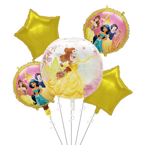 Globos de Papel con Diseño de Princesa de Anime, 5 Piezas, <span class=keywords><strong>para</strong></span> Decoración de Bodas y <span class=keywords><strong>Cumpleaños</strong></span>, Globos 4D Autosellables - Product Image 5