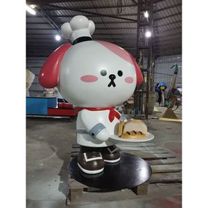 Resin Cartoon Figure Sculpture <b>Outdoor</b> Floor Mount Durable Modern Design Single-piece Package - Product Image 1
