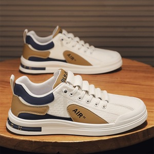 2026 Spring New Model One-Piece Casual <b>Sneaker</b> Soft-Tread Sports Trendy Stylish Versatile <b>Leather</b> Surface Casual Shoes - Product Image 3