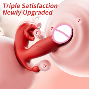 <span class=keywords><strong>Sex</strong></span>-Spielzeug-Box für Frauen Neuer Starter Zungen-Leck-Vibrator Teleskopischer Realistischer Masturbator APP-Steuerung Tragbares Vibrations-Erwachsenenprodukt - Product Image 3