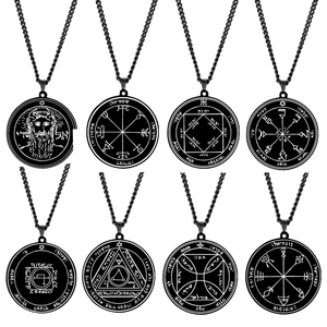 Accessoire de gravure Laser noir fait à la main, en acier inoxydable, <span class=keywords><strong>44</strong></span> piéces, sceau de pitree Mars, Mercury, Saturn, soleil, vénus, Talisman - Product Image 5