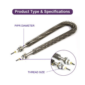 Sáng 48V 330V 600W U/W 3000W loại một ống vây không khí nóng 750W điện yếu tố làm nóng cho thực phẩm dehydrator - Product Image 5