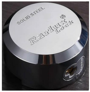 バンロック高セキュリティ盗難防止防水南京錠ハスプセット真鍮キー2個付き73mm隠しシャックルガレージドアロック固定ボルト - Product Image 4