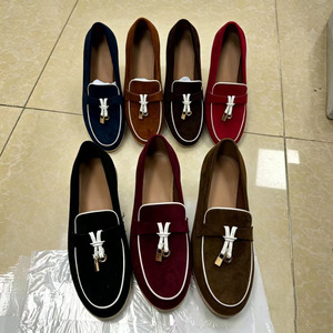 Nouveaux Mocassins <span class=keywords><strong>Femme</strong></span> à Bout Rond et <span class=keywords><strong>Semelle</strong></span> <span class=keywords><strong>Épaisse</strong></span>, Chaussures Décontractées à Enfiler Style Britannique Confortables - Product Image 1
