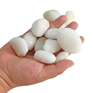 <span class=keywords><strong>Cailloux</strong></span> polis en pierre naturelle blanche Forme durable résistante aux intempéries Garantie de 5 ans <span class=keywords><strong>pour</strong></span> le parc de passerelle de pavage d'<span class=keywords><strong>allée</strong></span> - Product Image 6