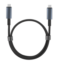 Cable Zowie USB4 a USB4/USB-C, 40Gbps, 240W, 8K 60Hz, 1M (6.6 pies), Tipo-C, Nylon, para Computadora, Laptop, IOS, Hub y Base de Conexión