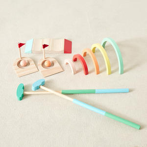 Ensemble de jeu de <span class=keywords><strong>mini</strong></span> jeu de <span class=keywords><strong>golf</strong></span> en bois pour enfants pour le jeu intérieur et extérieur - Product Image 4