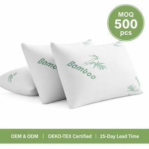Soft Cooling Bamboo <strong>Pillow</strong> with Breathable Cover, Hypoallergenic Comfort <strong>Support</strong> Bamboo <strong>Bed</strong> <strong>Pillow</strong> <strong>for</strong> Side <strong>Back</strong> Sleepers - Product Image 1