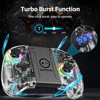 Manette de jeu sans fil Bluetooth L KS51 avec moteur de vibration double, conception à corps divisé, joystick pour téléphones mobiles iOS 2.1+EDR