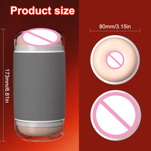 Stimolatore del glande multifunzione e masturbatore maschile 2 in 1 con 10 modalità di vibrazione, impermeabile, giocattolo sessuale per uomo - Product Image 6