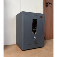 Coffre-fort biométrique robuste à empreintes digitales avec panneau tactile intelligent en acier pour la maison et le bureau