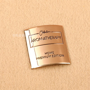 Rui Ning Home Fragrance Scented Candle Label Bright Gold 3x3cm Aluminum Packaging <b>Sticker</b> <b>For</b> Curved <b>Glass</b> Bottles - Product Image 2