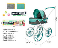 Poussette de poupée 20mm Deluxe Poussette bébé grande taille avec poignée réglable un sac à bandoulière 2 1 Landau