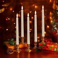 Bougies flottantes Tsinye avec télécommande baguette magique, décorations LED électriques suspendues pour fenêtre, décoration de Noël et d'Halloween