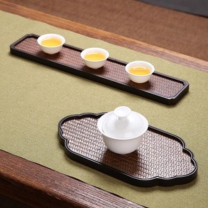Bamboo <b>tea</b> <b>tray</b>, coaster, bamboo mat, <b>tea</b> mat holder, Zen-inspired teapot holder, household <b>tea</b> <b>tray</b>, <b>tea</b> set, heat-insulating - Product Image 2