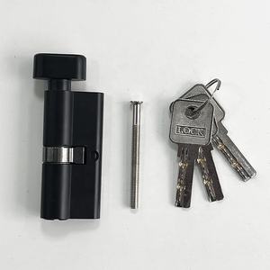 Nhà sản xuất trực tiếp xinjj 2025 mô hình mới bền Bảo mật cao màu đen hiện đại khóa cửa thép không gỉ đặt dễ dàng cài đặt - Product Image 4