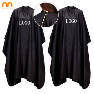 Cape de Coiffure Professionnelle Haut de Gamme Imperméable, <span class=keywords><strong>Anti</strong></span>-Décoloration, Antistatique avec Fermeture à Boutons Pression, Tablier de Coupe de Cheveux Personnalisable avec Logo - Product Image 1