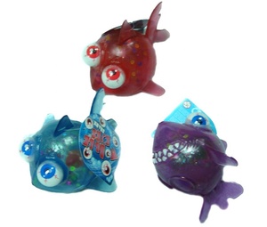 Lindos animales de peluche Ojos grandes Goldfish Squishy Juguetes hechos de material TPR - Product Image 3