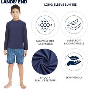 FOXA เสื้อป้องกันแสงแดดสำหรับเด็กชาย แขนยาว UPF 50+ เสื้อยืดกันแดด - Product Image 3