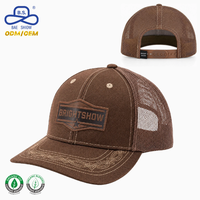 Casquette Trucker en Twill à 6 Panneaux avec Dos en Maille, Écusson Élevé Motif Étoile, Coutures Contrastantes, Visière Courbée – Vente en Gros, Fournisseur Fabricant ODM/OEM