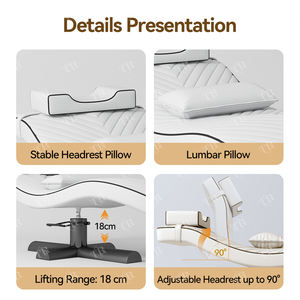 Turri, Camilla estética de lujo moderna, cama de pestañas de Metal curvo, sofá de belleza para esteticista, Camillas De Masajes, Belleza Cama De - Product Image 5