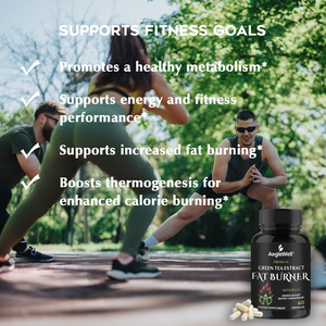 สารสกัดจากชาเขียว ยาลดน้ำหนักสำหรับผู้หญิง ลดไขมันส่วนเกินบริเวณเอว และอาหารเสริมสำหรับอาการท้องอืดสำหรับผู้หญิงและผู้ชาย 60 แคปซูล - Product Image 5