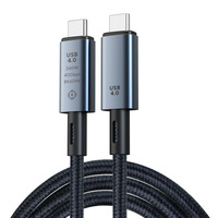 Cable USB4 de 40 Gbps y 240 W 8K para Thunderbolt 4 Tipo C, Carga Rápida, Thunderbolt 3, USB 4.0, Cable de Transferencia de Datos USB C a C para Portátil
